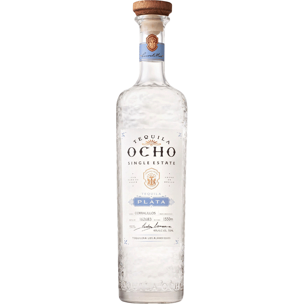 Tequila Ocho Plata 750ml.