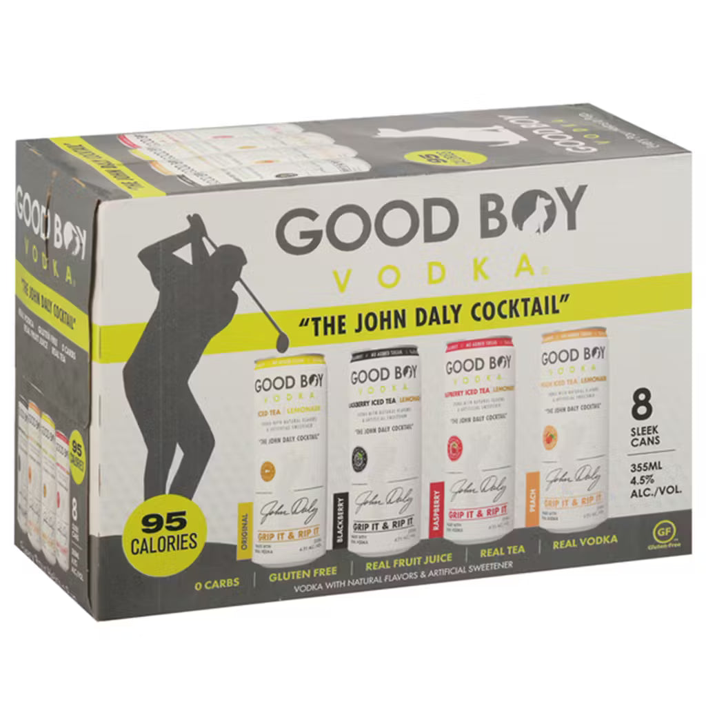 John Daly Good boy vodka 4 pk 4 pk can