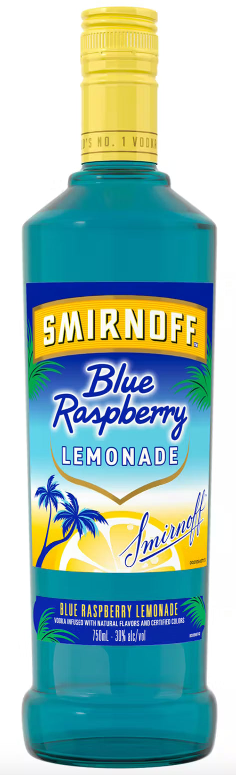 Smirnoff Blue Rasp/Lemona 750ml.