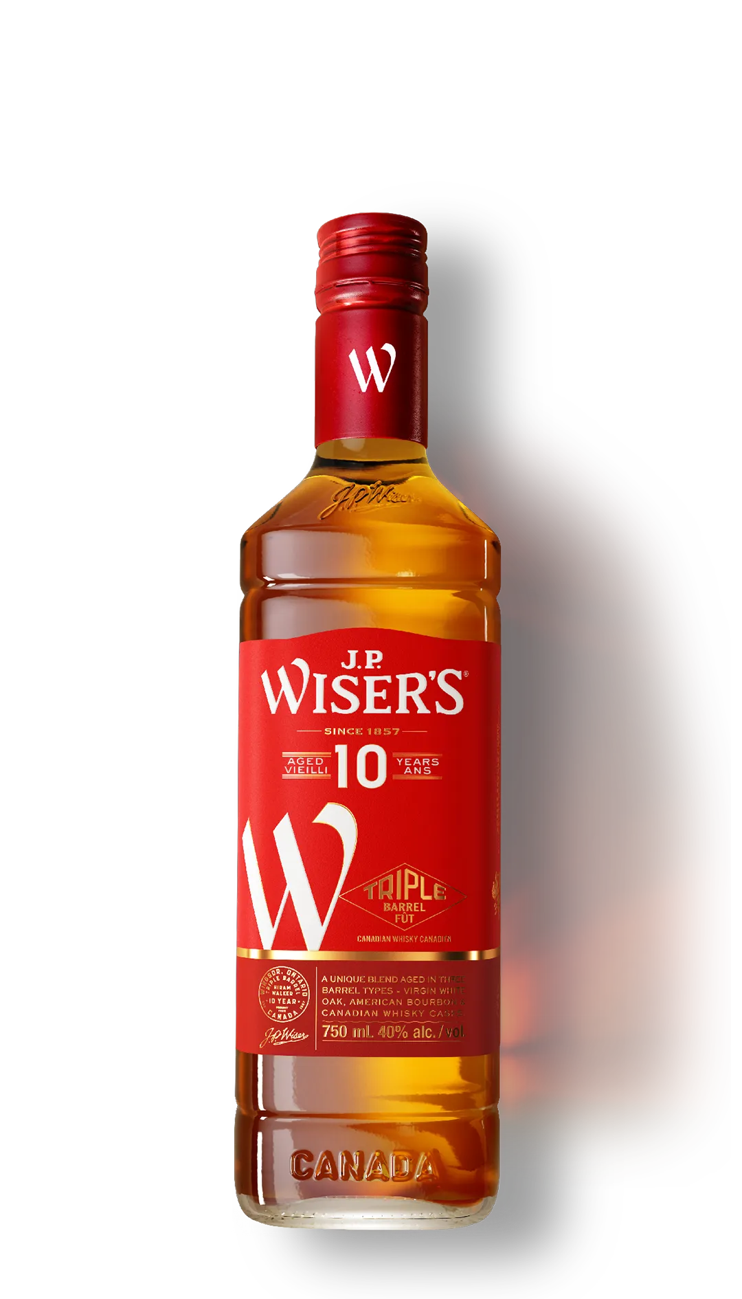 J.P.Wiser's 10Yer's 750ml.