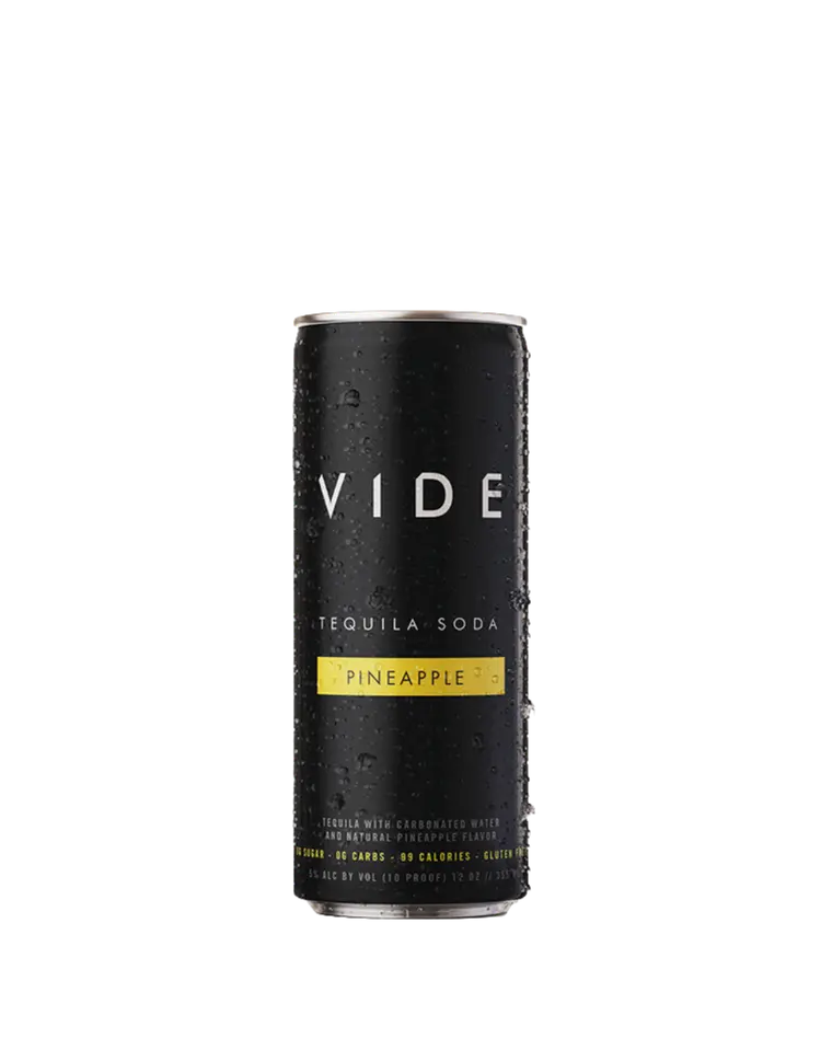 Vide Pineapple Vodka Soda 4pk can