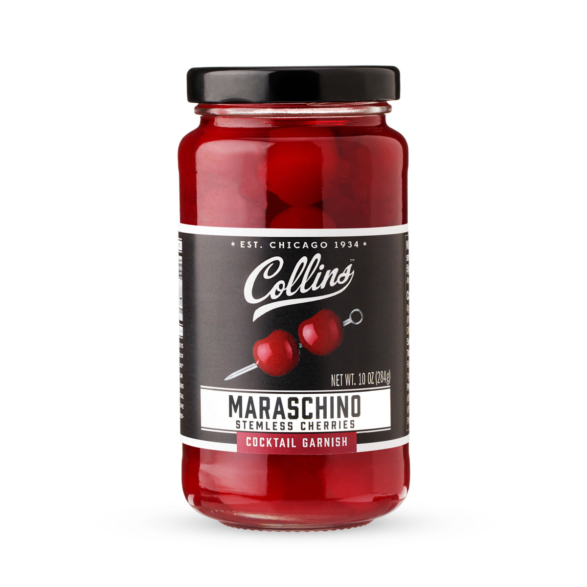 Collins Maraschino Cheeries stenless