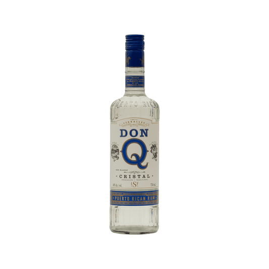 Don Q Cristal Puerto Rican white rum 750ml bottle