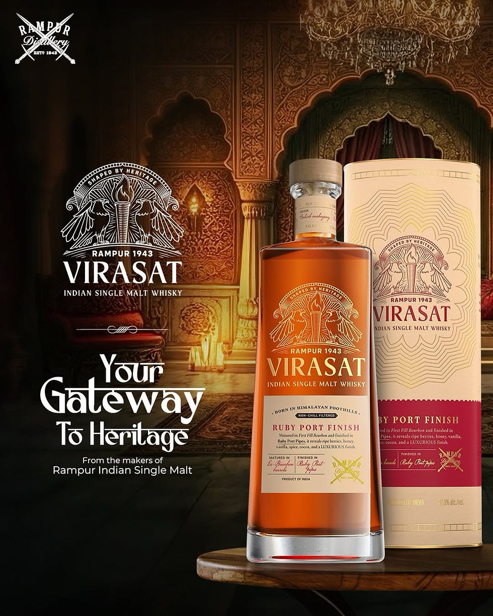 Rampur 1943 Virasat Ruby Port Finish Indian Single Malt 750ml