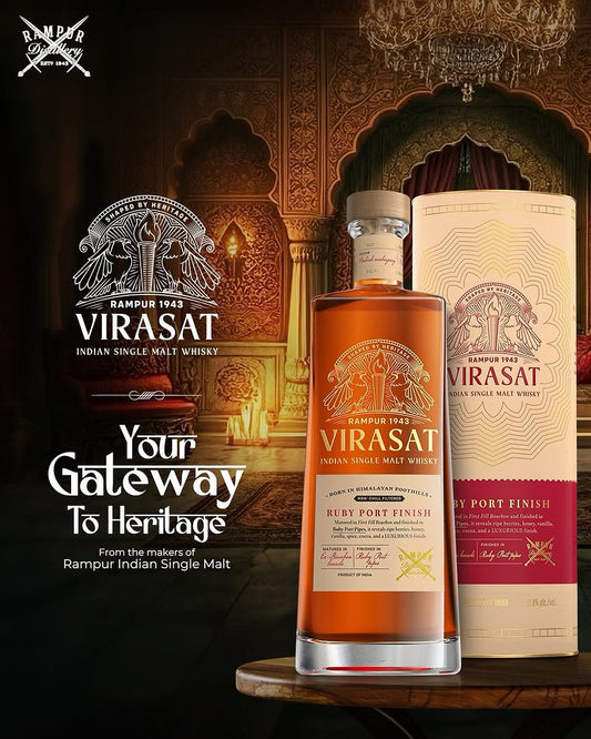 Rampur 1943 Virasat Ruby Port Finish Indian Single Malt 750ml
