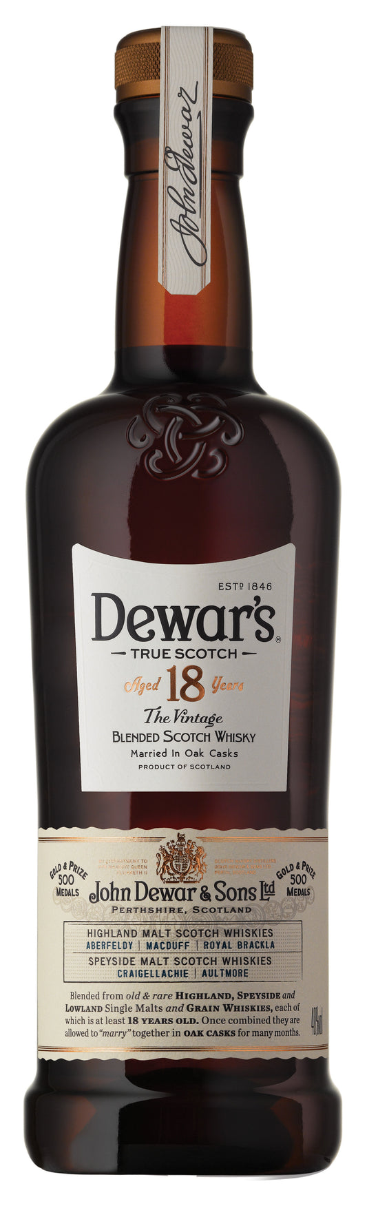 Dewar's 18 Years Blended Scotch Whiskey