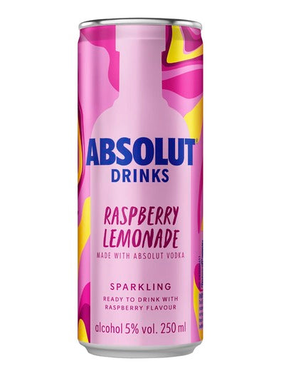 Absolut Raspberry Lemonade 4 pk of .355 each
