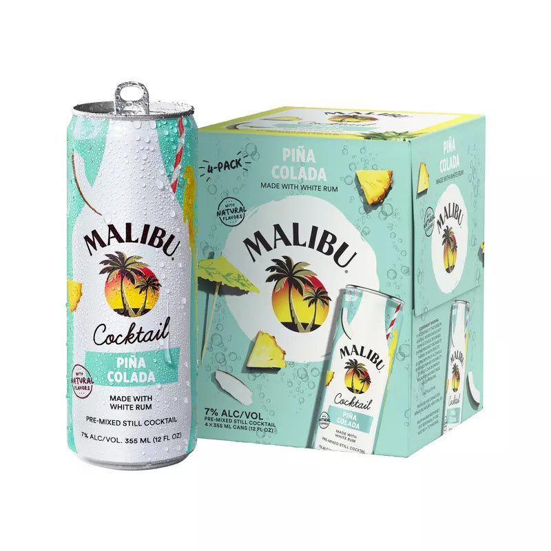 Malibu Pina Colada 4pk.
