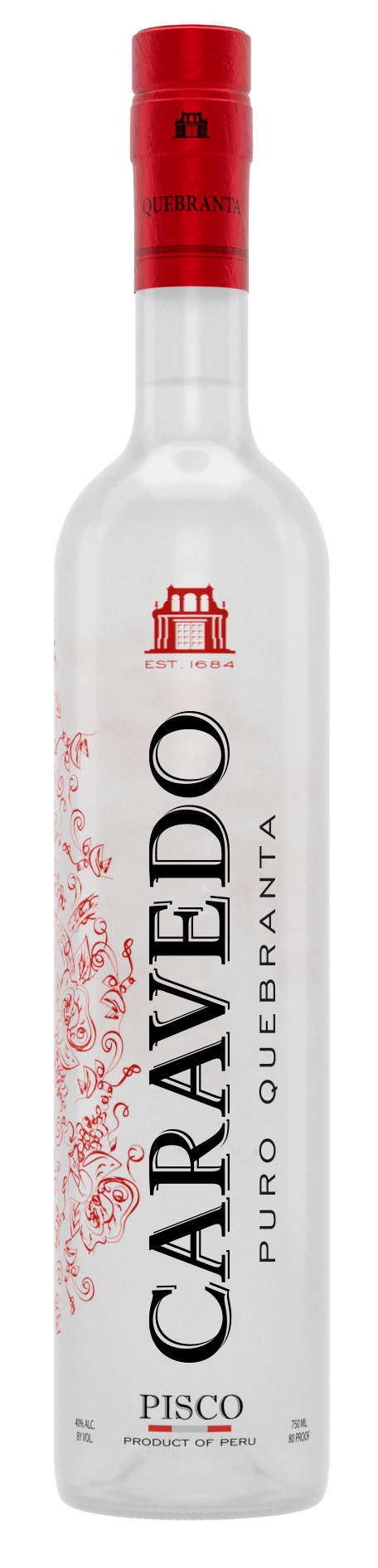 Caravedo Quebranta 750ml. Peruvian Pisco