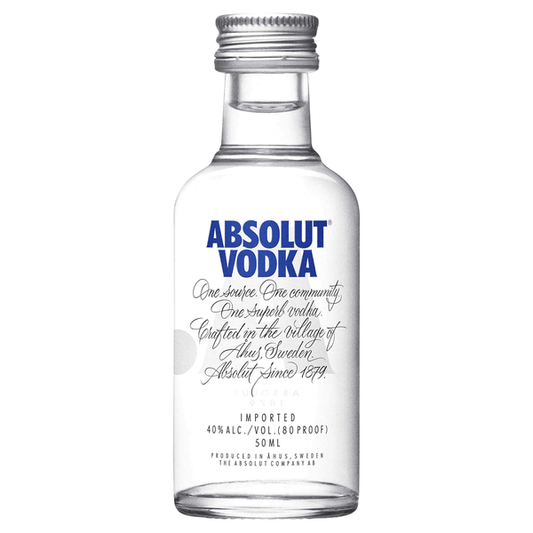 Absolut vodka @ 80 50ml