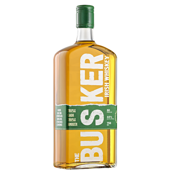Busker Irish Whiskey 750ml.