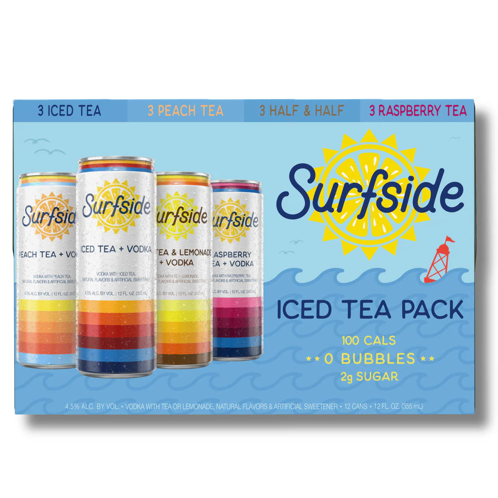 Surfside Iced Tea + Vodka Variety Case Deal (3/8 pk or 2/12 Pk)