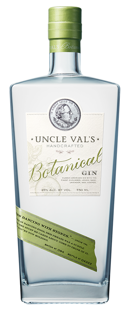 Uncle Val's Gin 750ml. Botanical