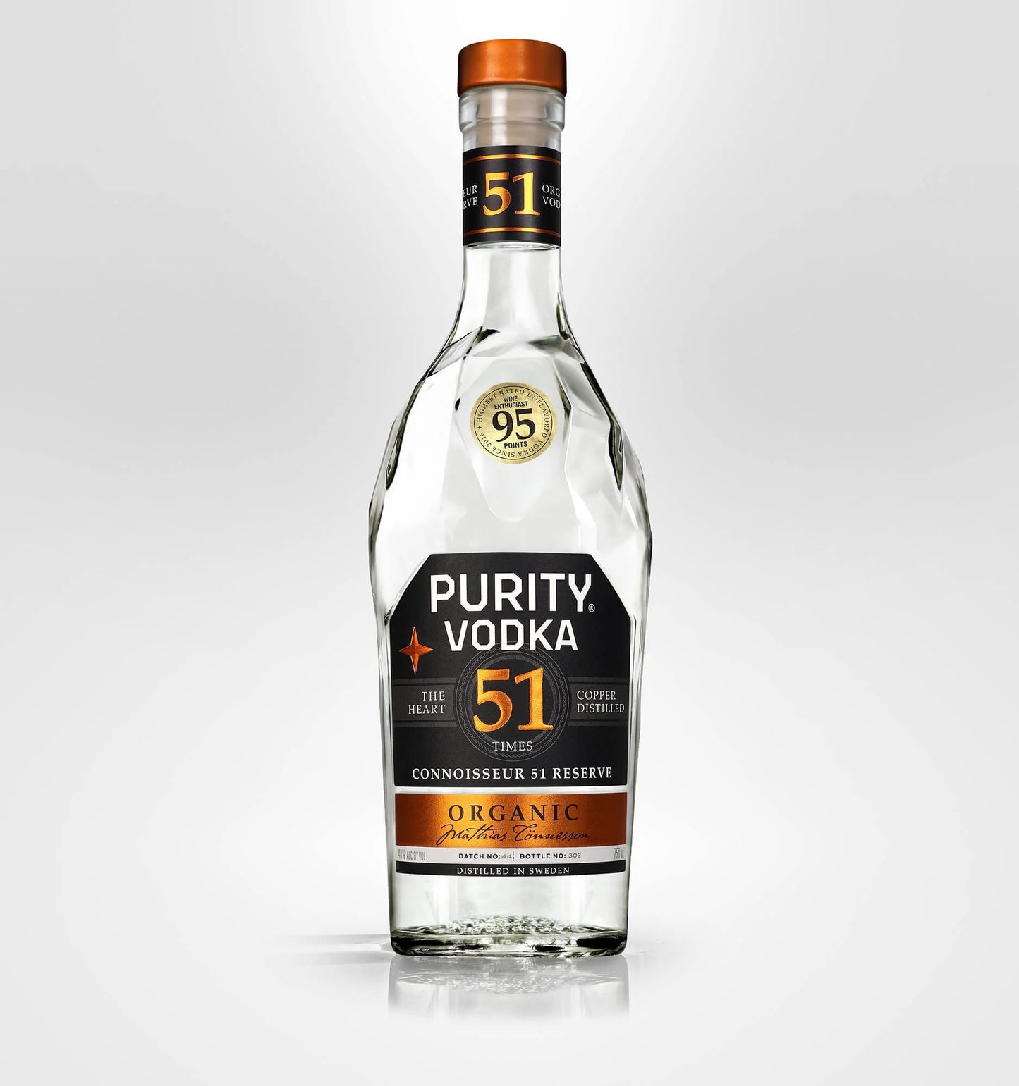 Purity Vodka 51 Res.750ml. Organic