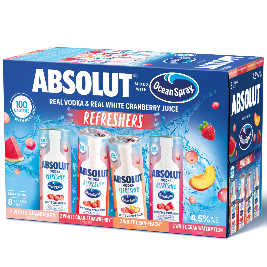 Absolut Ocean Spray Refresher 8 pk cans