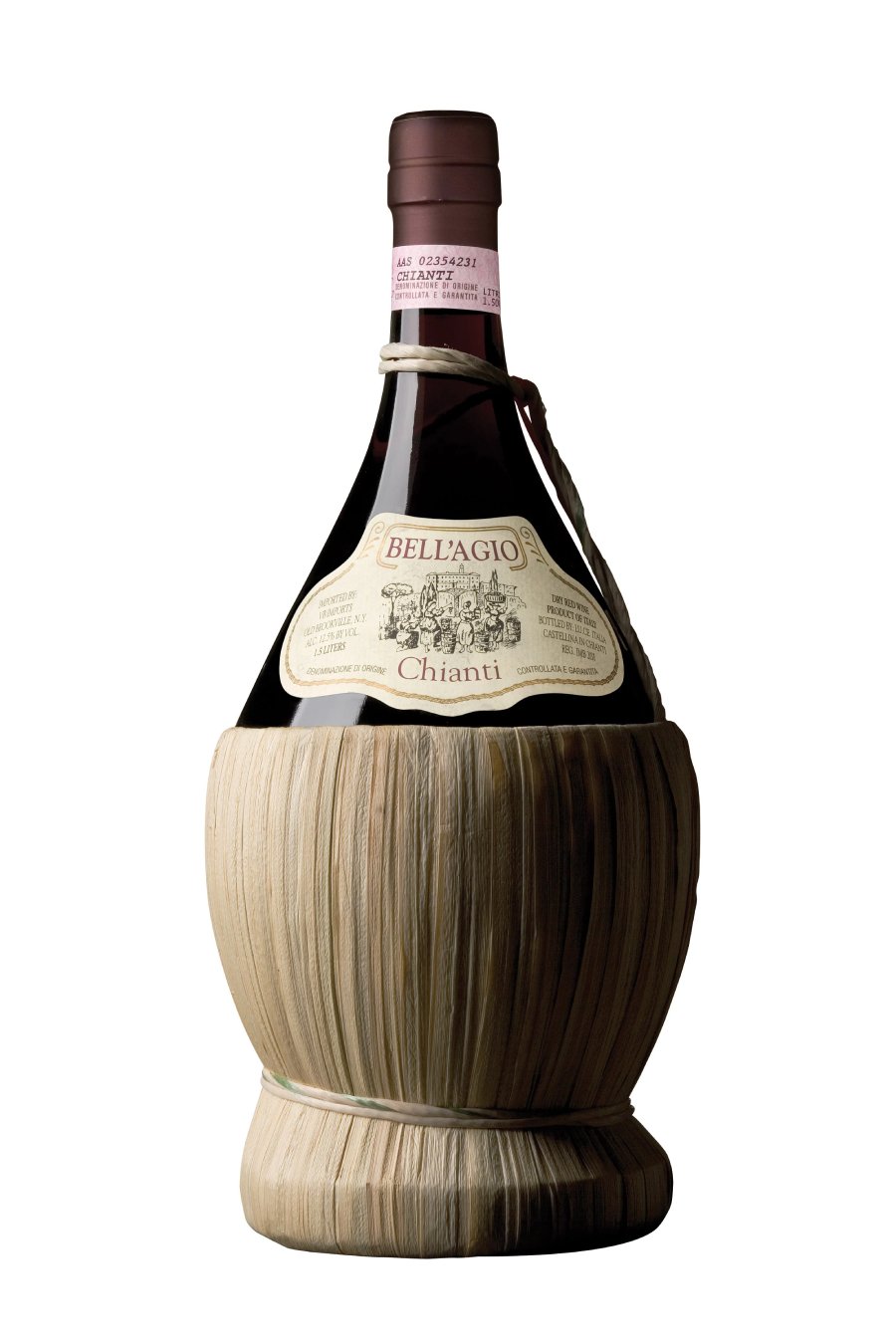 Bell'Agio Chianti 750ml straw flask