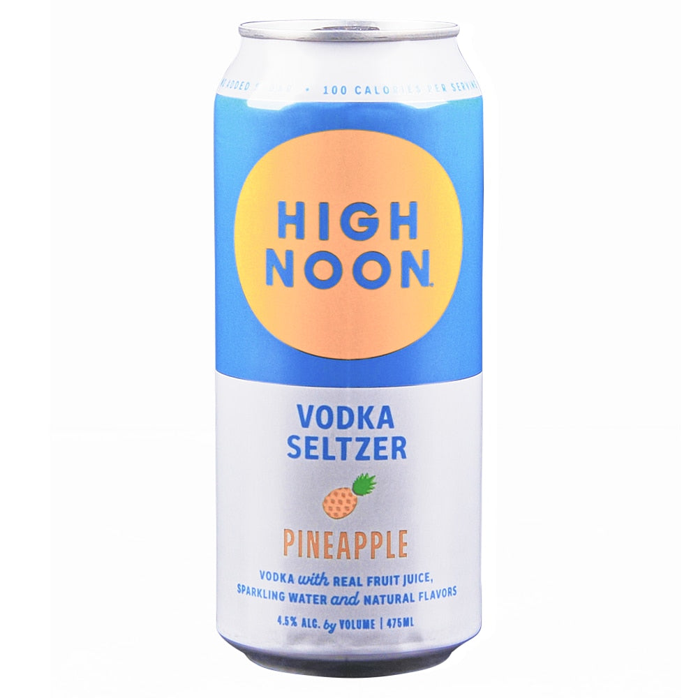 High Noon Pineapple Vodka Seltzer 16oz single can