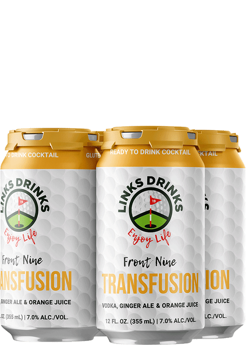 Links Drinks Front Nine Transfusion Vodka Cocktail 4-pack