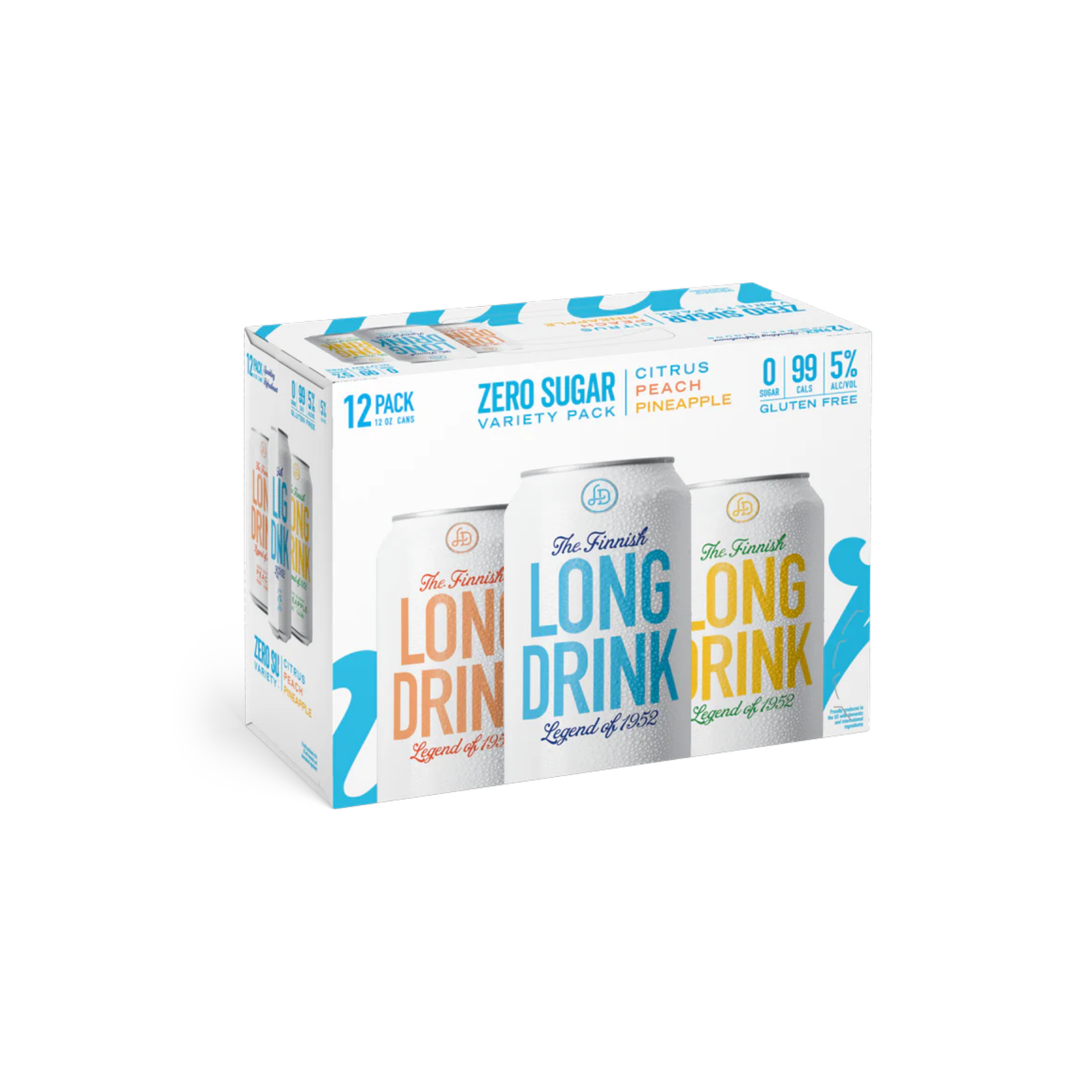 The Finnish Long Drink Zero Sugar Variety 12 Pack