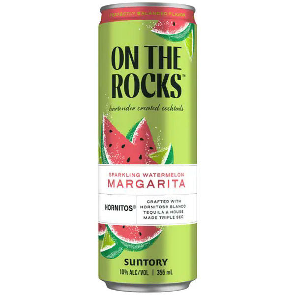 On The Rock WaterMelon Margarita 4 pk can