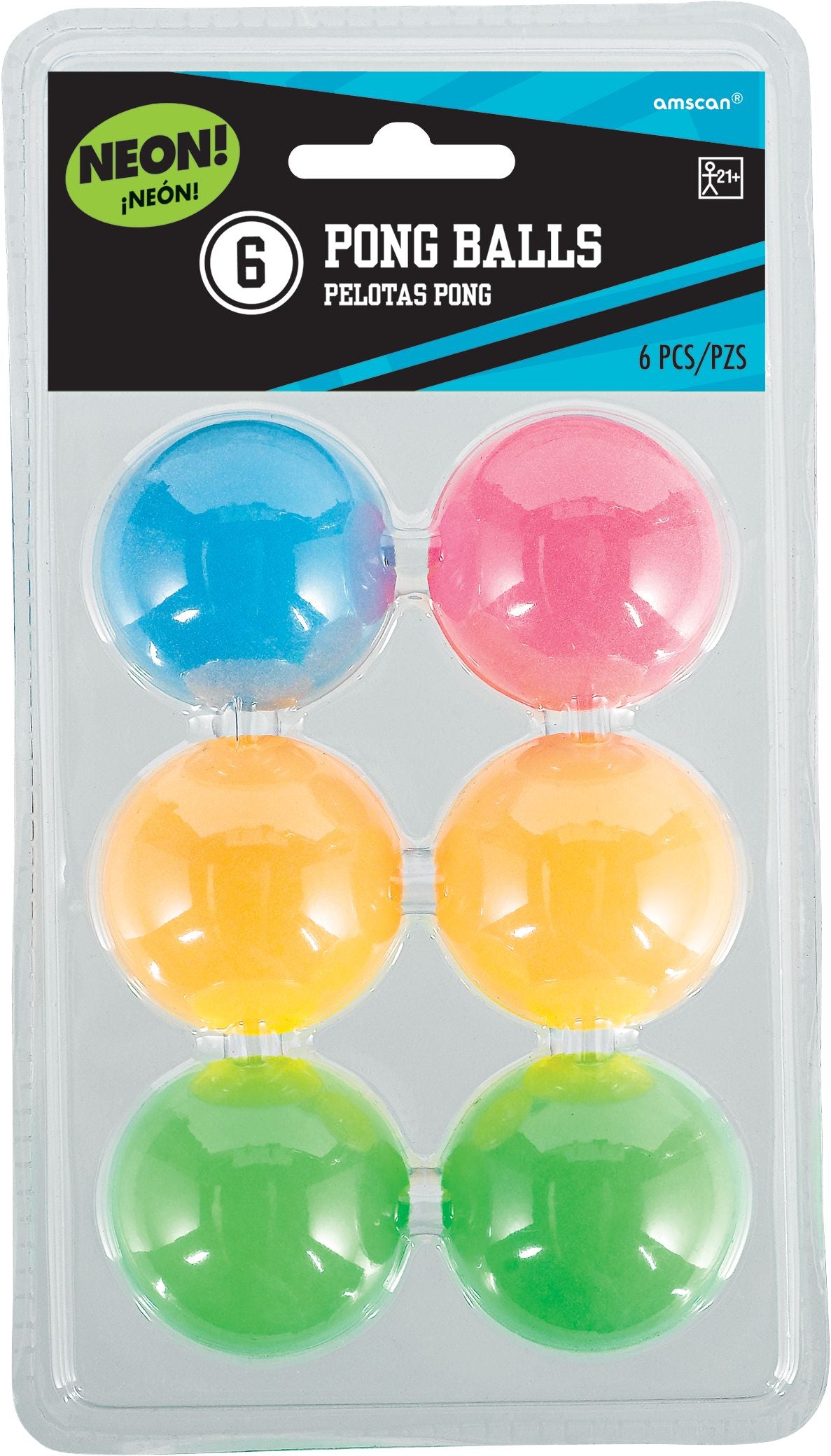 Party Ping Pong Balls 6pk