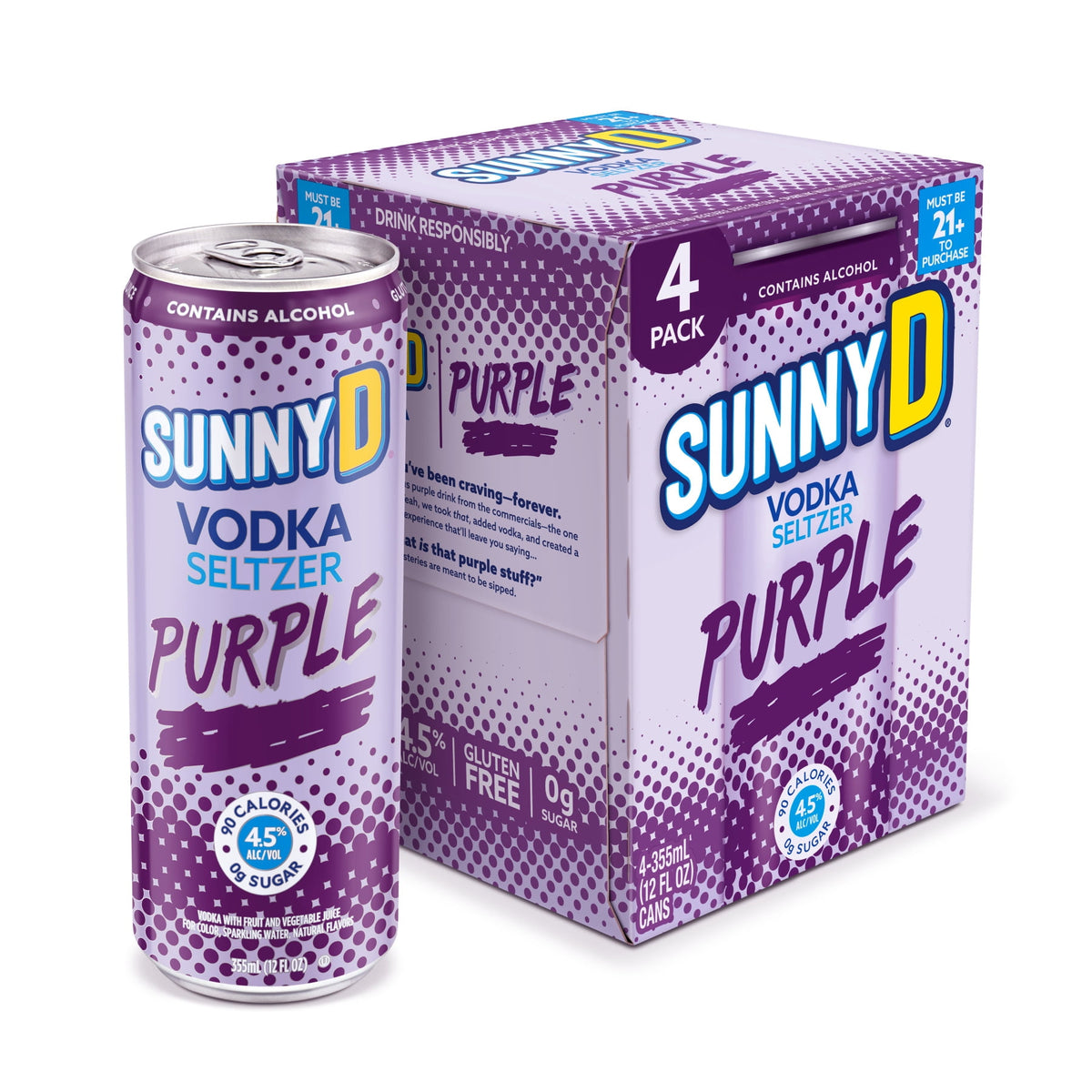 Sunny D Vodka Seltzer Purple