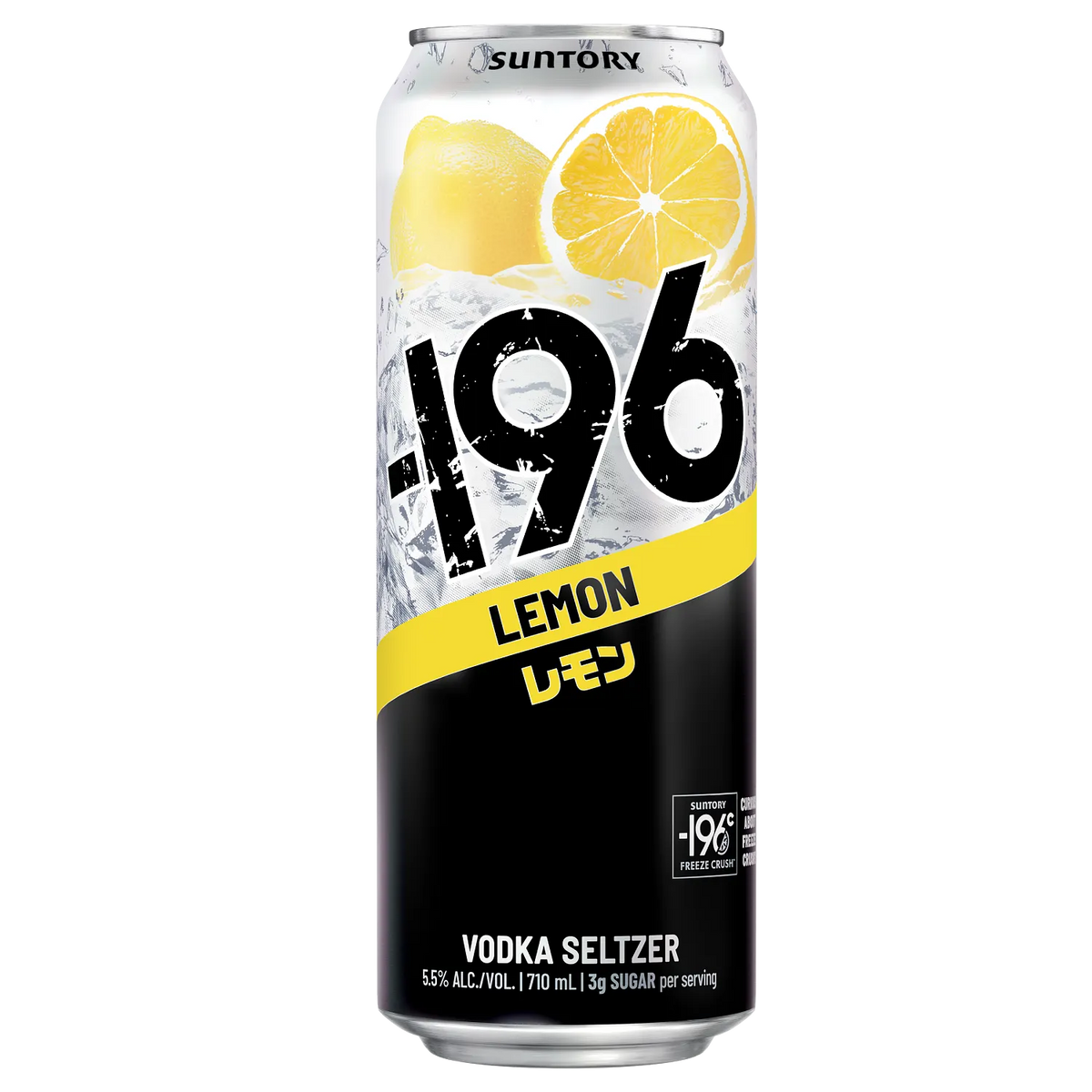 Suntory -196 Lemon Vodka Seltzer 710 mL can