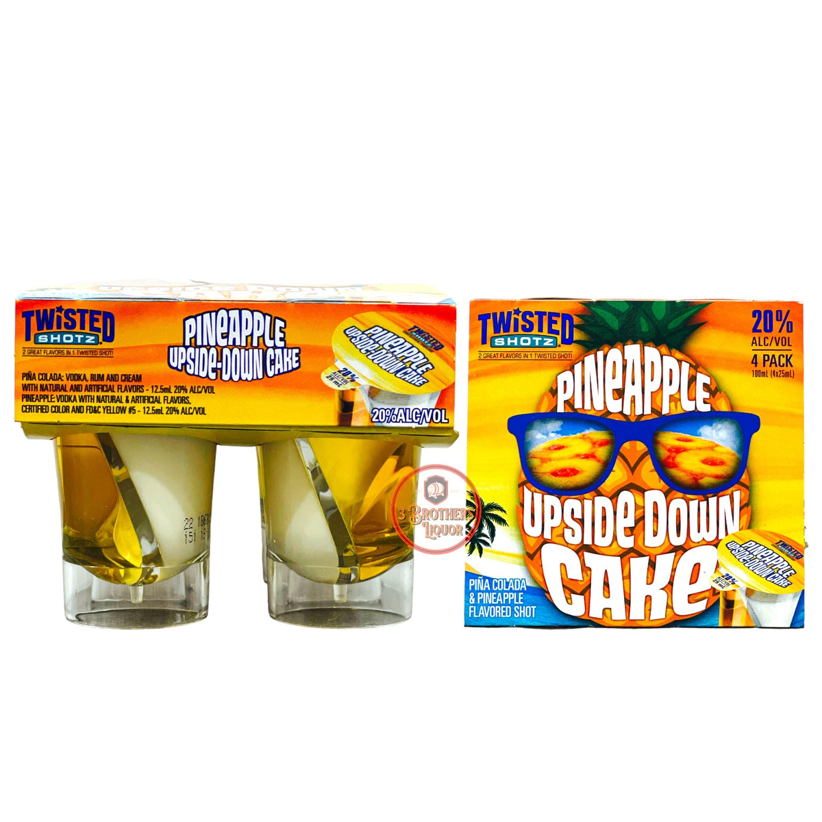 Twisted Shotz Pineapple 4 pk